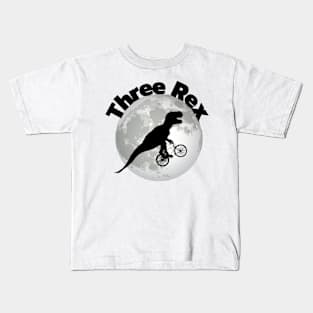 ThreeRex 3rd Birthday shirt Kids T-Shirt